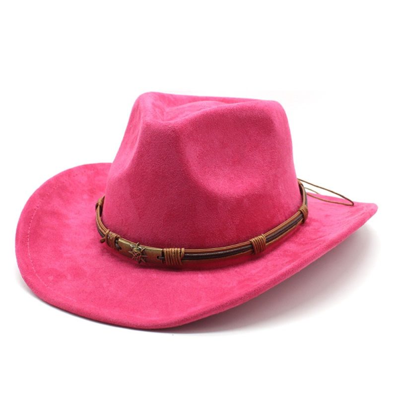 Western Cowboy Hat Jazz Knight Hats For Men Ethnic Style Felt Hats With Bull Shaped Decor Grassland Country Hat Sombrero - Image 9