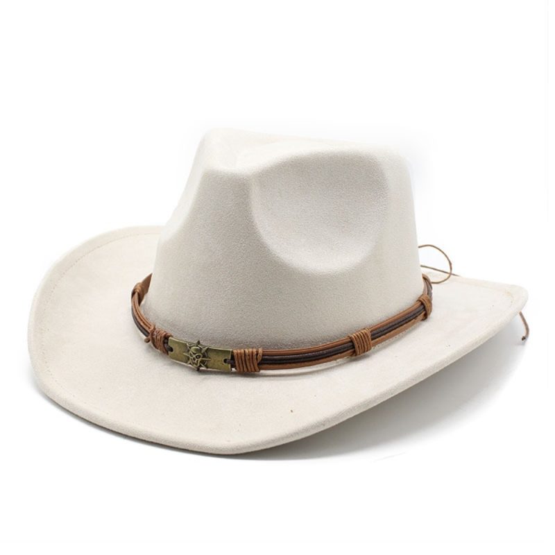 Western Cowboy Hat Jazz Knight Hats For Men Ethnic Style Felt Hats With Bull Shaped Decor Grassland Country Hat Sombrero - Image 10