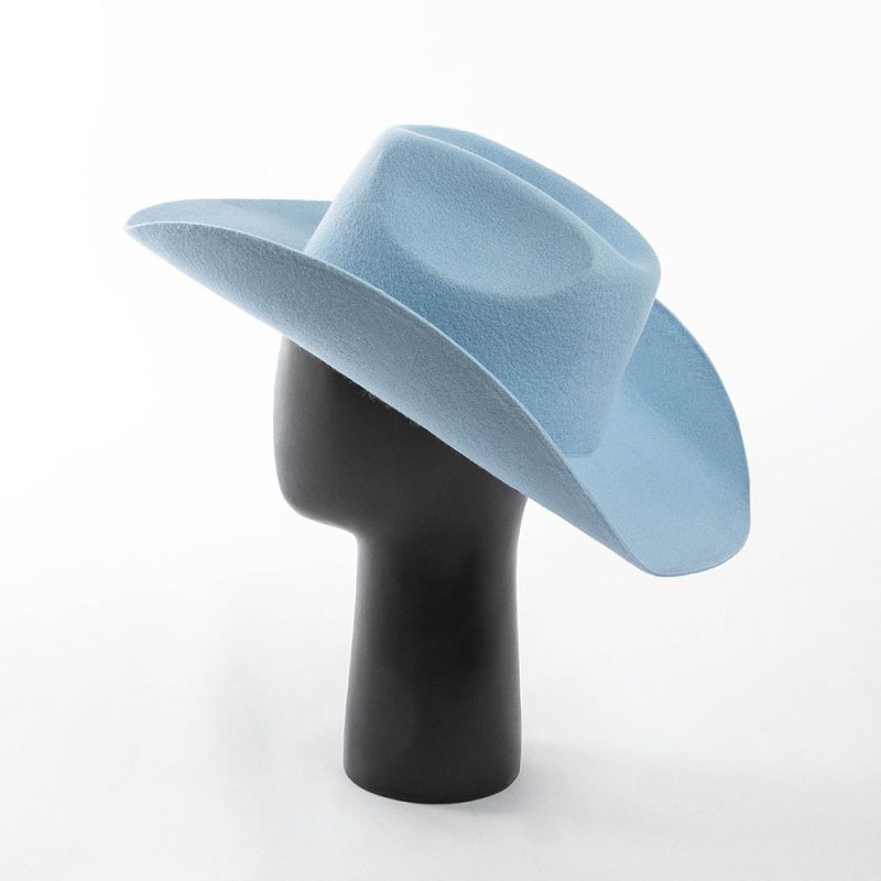 Cowboy hat2023 New 100% Pure Wool Western Hats Men's and Women's Upset Edge Big Eaves Double Concave Denim gorras para hombres - Image 2