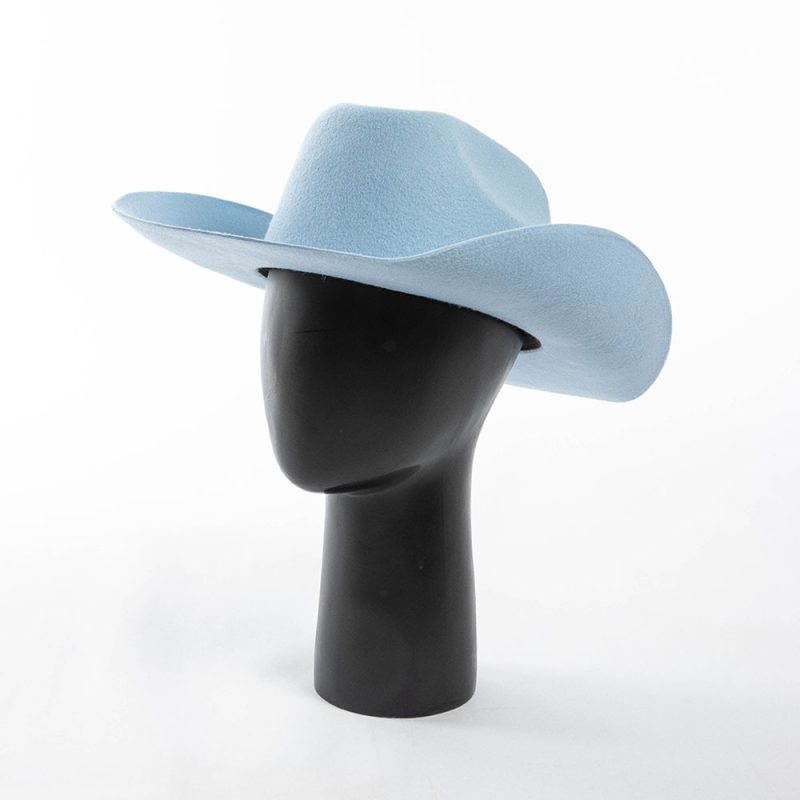 Cowboy hat2023 New 100% Pure Wool Western Hats Men's and Women's Upset Edge Big Eaves Double Concave Denim gorras para hombres - Image 3