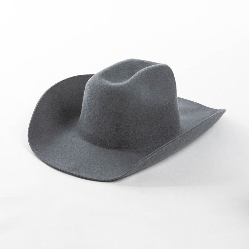 Cowboy hat2023 New 100% Pure Wool Western Hats Men's and Women's Upset Edge Big Eaves Double Concave Denim gorras para hombres - Image 7