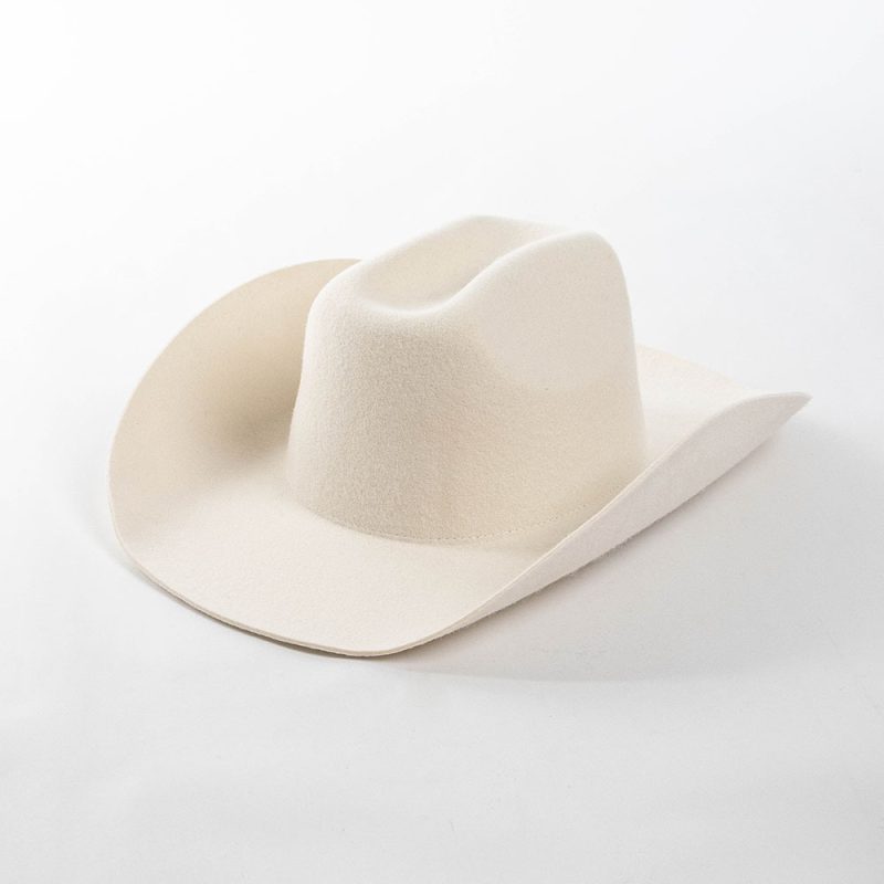 Cowboy hat2023 New 100% Pure Wool Western Hats Men's and Women's Upset Edge Big Eaves Double Concave Denim gorras para hombres - Image 11