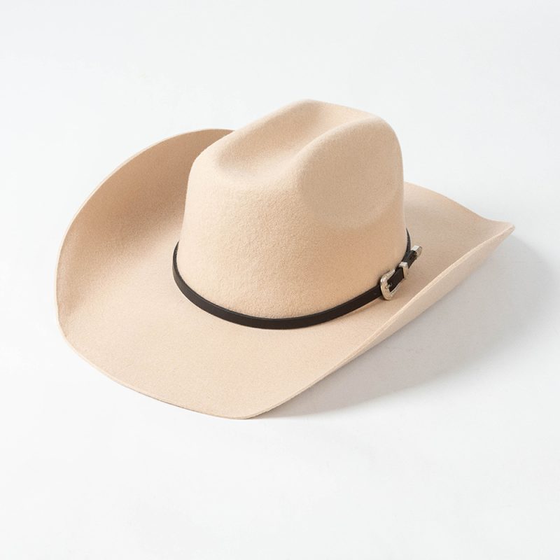 Cowboy hat2023 New 100% Pure Wool Western Hats Men's and Women's Upset Edge Big Eaves Double Concave Denim gorras para hombres - Image 26