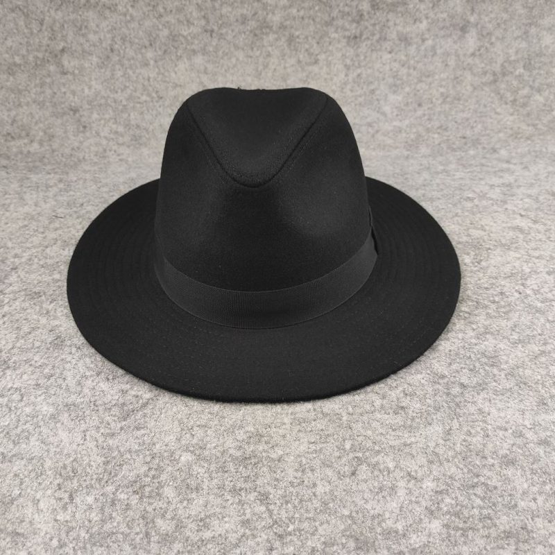 Plus SIze Woolen Fedora Hat Autumn Winter Luxury Men Top Hats Trendy Formal Wedding Decorate Black Panama Cap Fedoras Gorras - Image 3