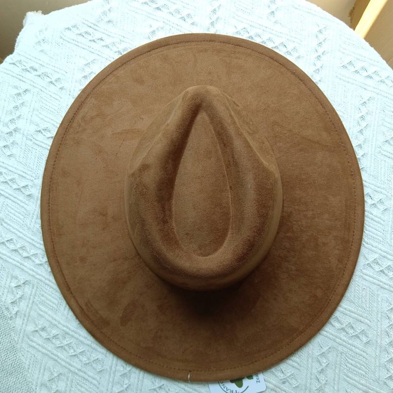 Vegan suede fedora hat multicolor sweetheart top 9.5 cm brim jazz hat panama hat for men and women chapeau femme - Image 21
