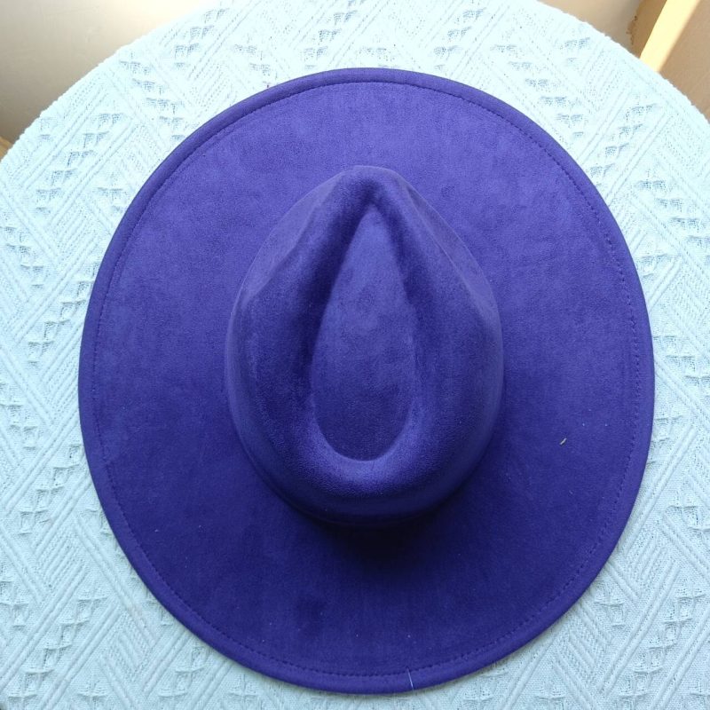 Vegan suede fedora hat multicolor sweetheart top 9.5 cm brim jazz hat panama hat for men and women chapeau femme - Image 28