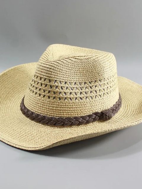 Top Quality Man Straw Hat Wide Brim Beach Foldable Cap Big Bone Men Plus Size Fedora Hat 58CM 60CM 62CM