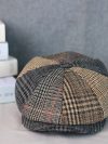 2025 Men Newsboy Hats Wool Autumn Vintage Herringbone Octagon Cap Women Casual Splicing Berets Gatsby Flat Hat 118