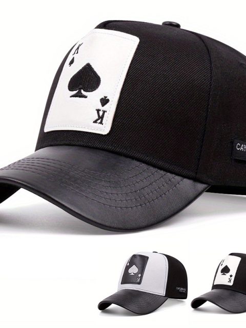 High Quality Baseball Caps Men Snapback Poker Embroidery Trucker Hat Men Hip Hop Sun Hats For Women Outdoor Sports Golf Cap Male