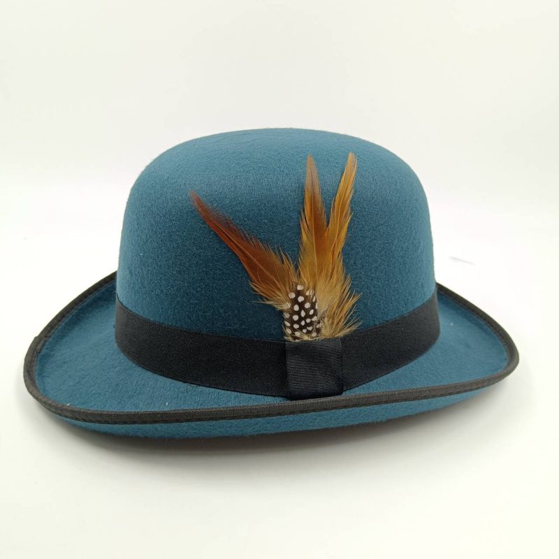 Bowler Derby Hat For Men Women Fashion Party Formal Fedora Costume Magician Hat Classical Feather accessories - Image 4