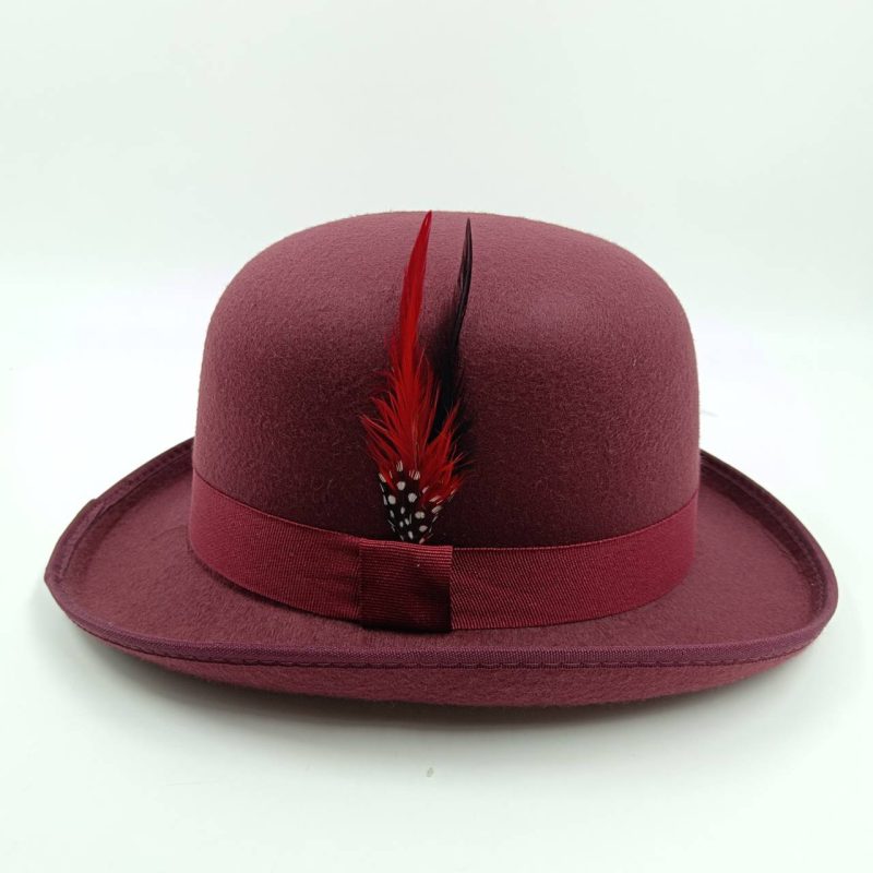 Bowler Derby Hat For Men Women Fashion Party Formal Fedora Costume Magician Hat Classical Feather accessories - Image 5