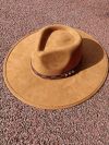 Khaki suede fedora hat with 9.5cm brim for men and women jazz hat church hat party hat chapeau femme шапка