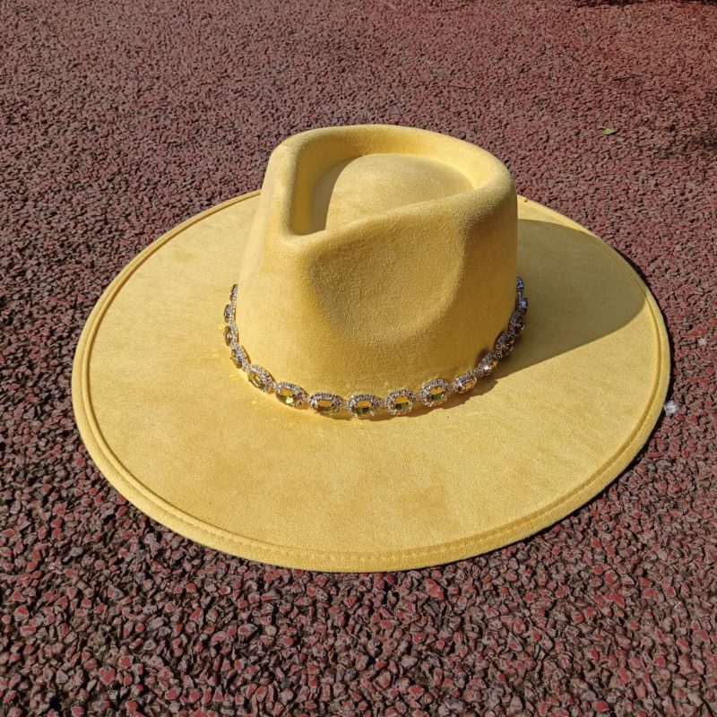 Khaki suede fedora hat with 9.5cm brim for men and women jazz hat church hat party hat chapeau femme шапка - Image 18