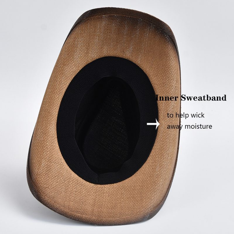 Summer Straw Western Cowboy Hat For Men Women Outdoor Travel Jazz Beach Sun Hat sombreros de vaquero - Image 6