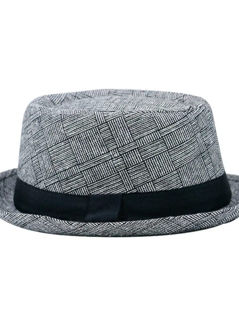 Cotton Sun Protection Top Hat for Men Simple and Retro Jazz Hat Outdoor Hip-hop Street Dance Hat