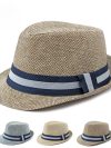 Middle-aged and Elderly Men's Top Hat Spring Summer Luxury Designer Sun Protection Beach Cap Grass Wedding Fedora Jazz Hat Party