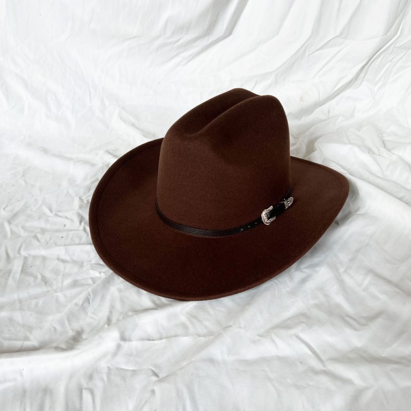 New Vintage Western Cowboy Hat For Men's Gentleman Lady Jazz Cowgirl With Leather Wide Brim Cloche Church Sombrero Hombre Caps - Image 7