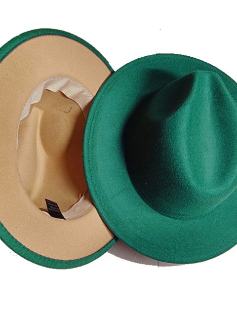 Sombreros Fedora Hat Dual Color Classic Jazz Hat Wholesale Soft Fedora Hat Classic Men's and Women's Blue Jazz sombreros