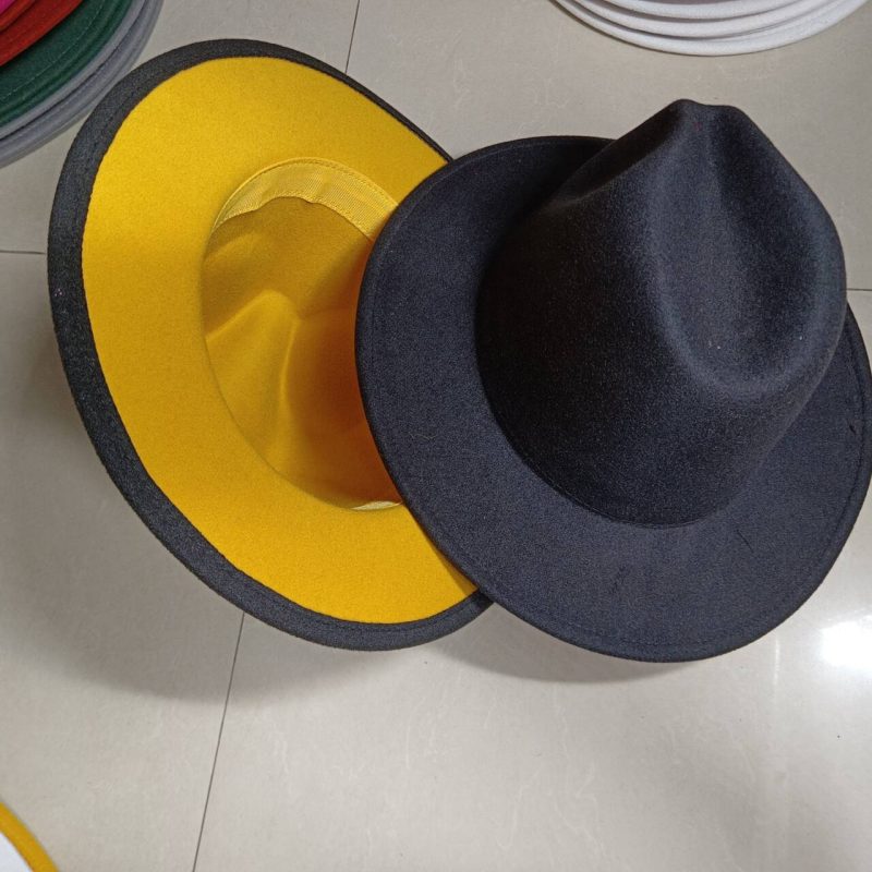 Sombreros Fedora Hat Dual Color Classic Jazz Hat Wholesale Soft Fedora Hat Classic Men's and Women's Blue Jazz sombreros - Image 28