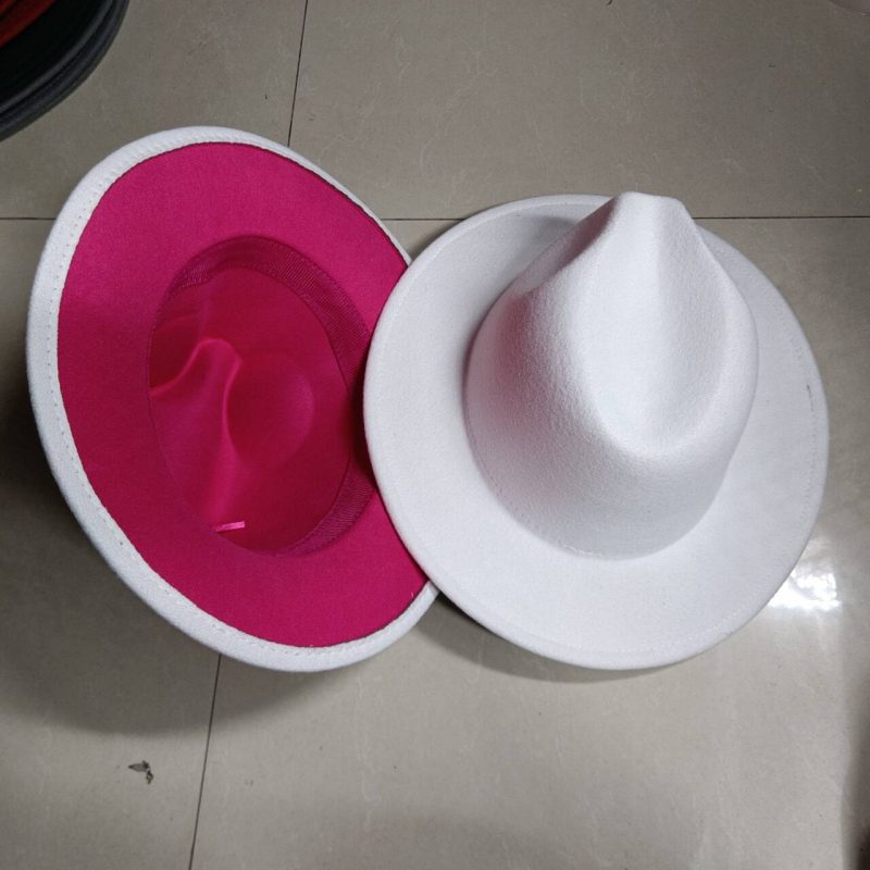 Sombreros Fedora Hat Dual Color Classic Jazz Hat Wholesale Soft Fedora Hat Classic Men's and Women's Blue Jazz sombreros - Image 32
