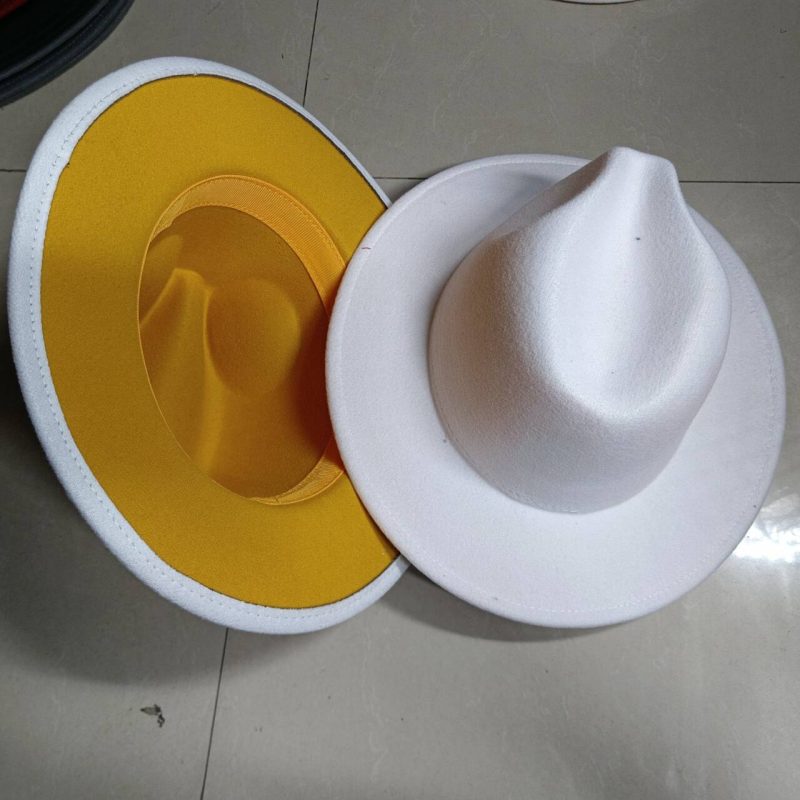 Sombreros Fedora Hat Dual Color Classic Jazz Hat Wholesale Soft Fedora Hat Classic Men's and Women's Blue Jazz sombreros - Image 50
