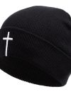 2024 New Fashion High Quality Beanie Hat for Men Casual Cross Embroidery Knitted Hat for Women Outdoors Vintage Hip Hop Cap