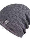Winter Warm Hat Unisex Outdoor New Wool Knitted Beanies Casual Cotton Hats Cap Winter Padded Warm Outdoor Hat for Men Women