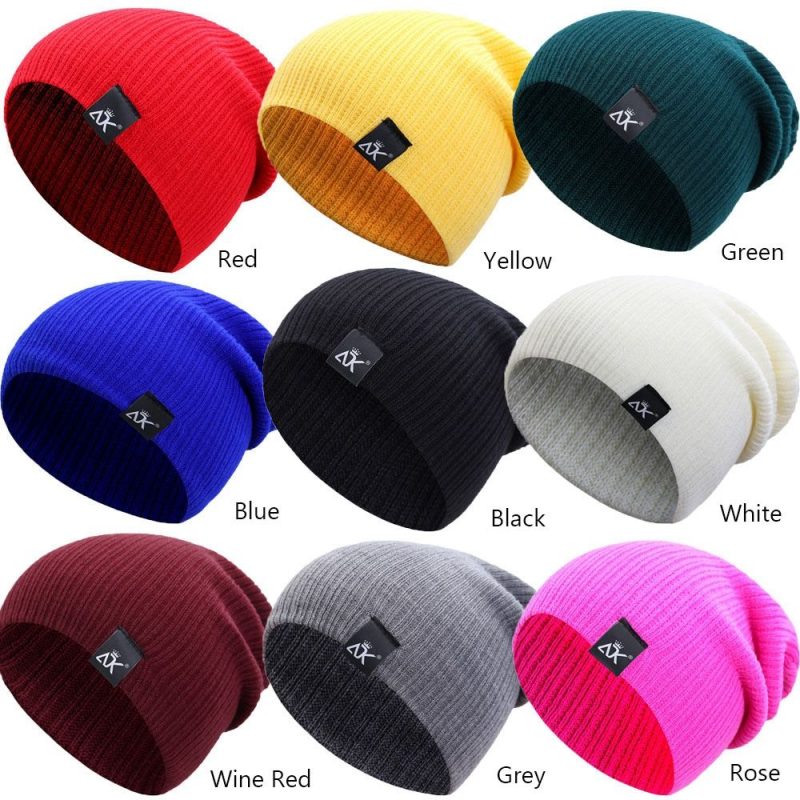 Winter Hats New Beanies Knitted Solid Cute Hat for Women Men Autumn Female Baggy Cap Warmer Bonnet Ladies Casual Cap