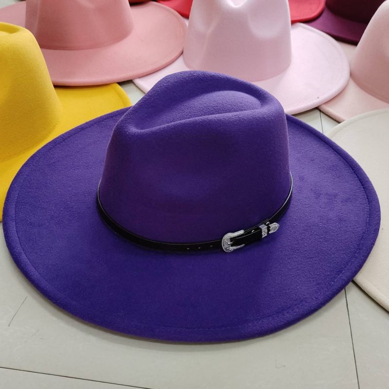 Classic Felt Fedora Hat For Men Women British Vintage Style Hat Gold Belt Accessory Panama Jazz Big Brimmed Hat Autumn Winter - Image 15
