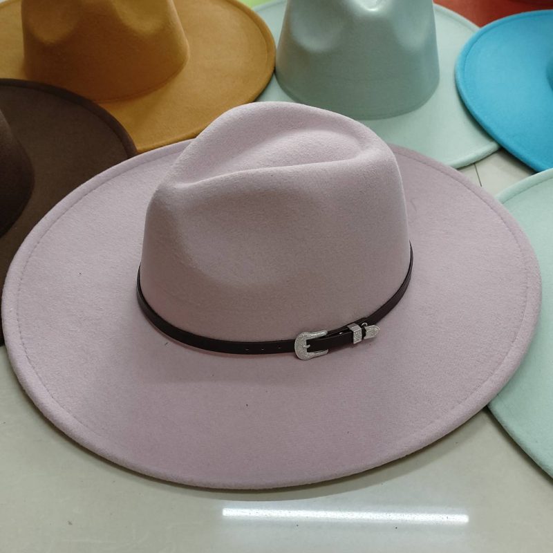 Classic Felt Fedora Hat For Men Women British Vintage Style Hat Gold Belt Accessory Panama Jazz Big Brimmed Hat Autumn Winter - Image 24