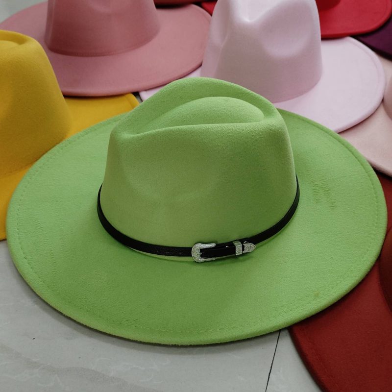 Classic Felt Fedora Hat For Men Women British Vintage Style Hat Gold Belt Accessory Panama Jazz Big Brimmed Hat Autumn Winter - Image 26