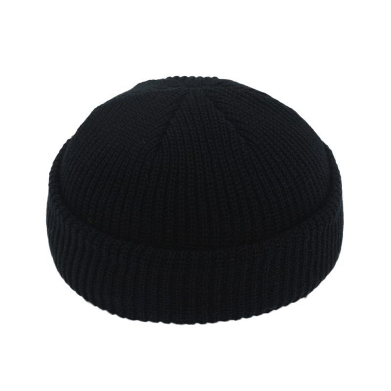 Men Cotton Brimless Skullies Cap Solid Color Street Portable Docker Hats Multipurpose Beanie Artist Hip Hop Women Autumn Winter - Image 7