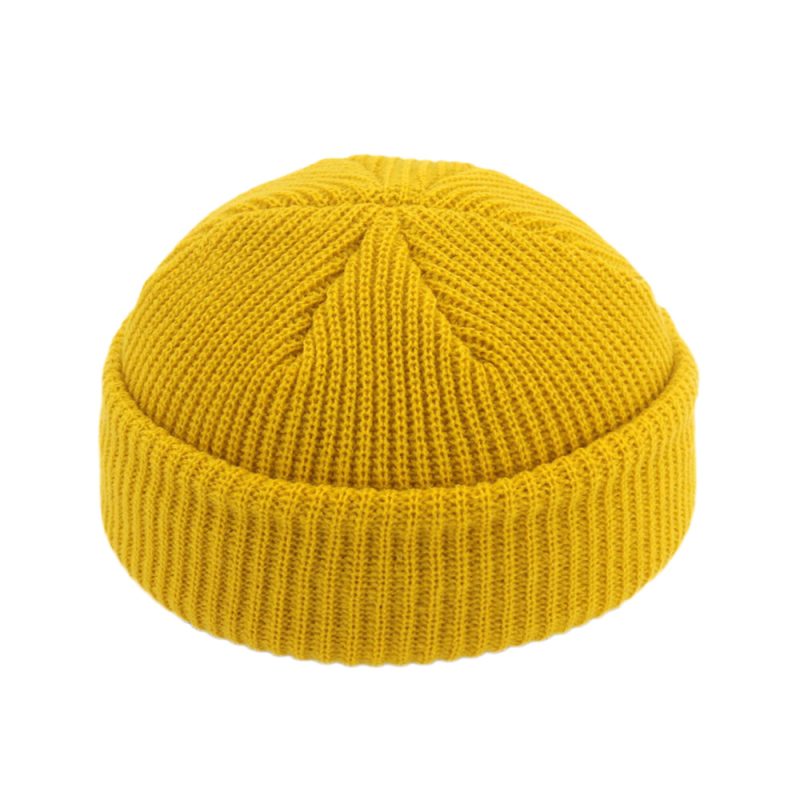 Men Cotton Brimless Skullies Cap Solid Color Street Portable Docker Hats Multipurpose Beanie Artist Hip Hop Women Autumn Winter - Image 13