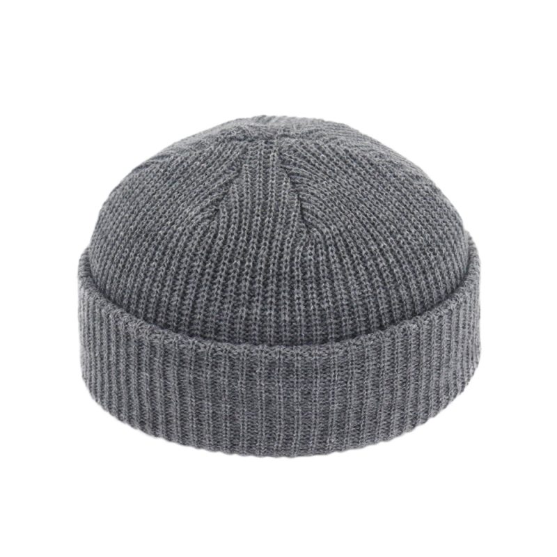 Men Cotton Brimless Skullies Cap Solid Color Street Portable Docker Hats Multipurpose Beanie Artist Hip Hop Women Autumn Winter - Image 15