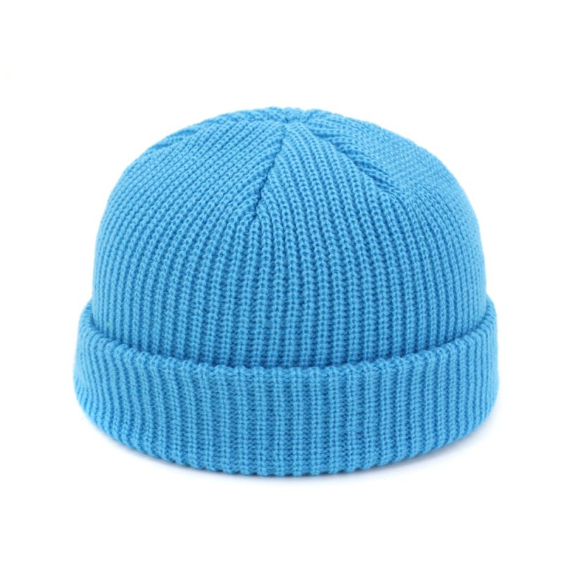 Men Cotton Brimless Skullies Cap Solid Color Street Portable Docker Hats Multipurpose Beanie Artist Hip Hop Women Autumn Winter - Image 16