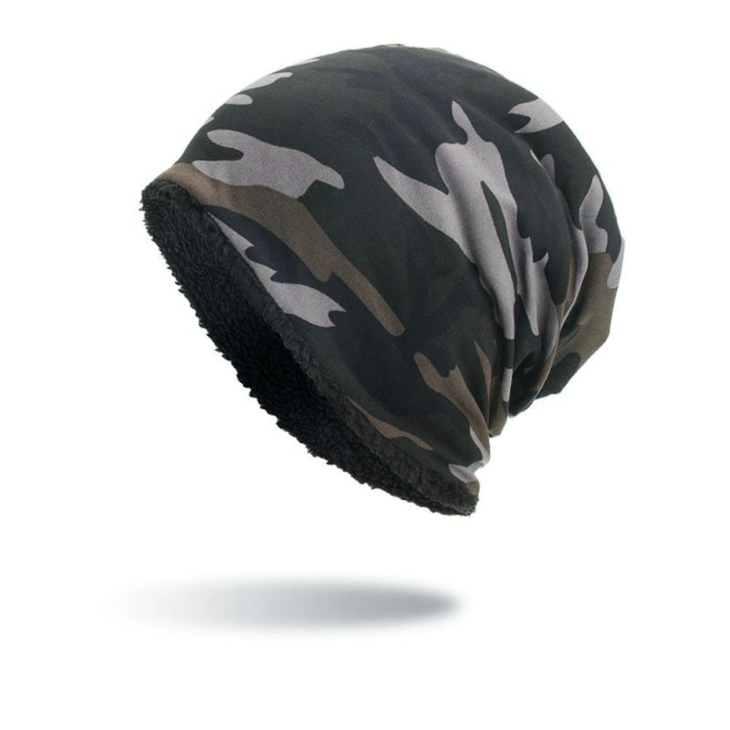 Winter woolen Ski hat warm winter hat CrochetSkull camouflage men warm soft women boné masculino gorro invierno mujer luxury hat