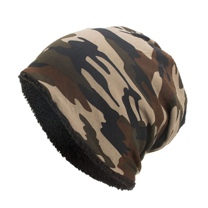 Winter woolen Ski hat warm winter hat CrochetSkull camouflage men warm soft women boné masculino gorro invierno mujer luxury hat - Image 3