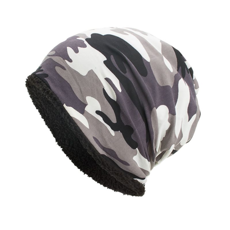 Winter woolen Ski hat warm winter hat CrochetSkull camouflage men warm soft women boné masculino gorro invierno mujer luxury hat - Image 4