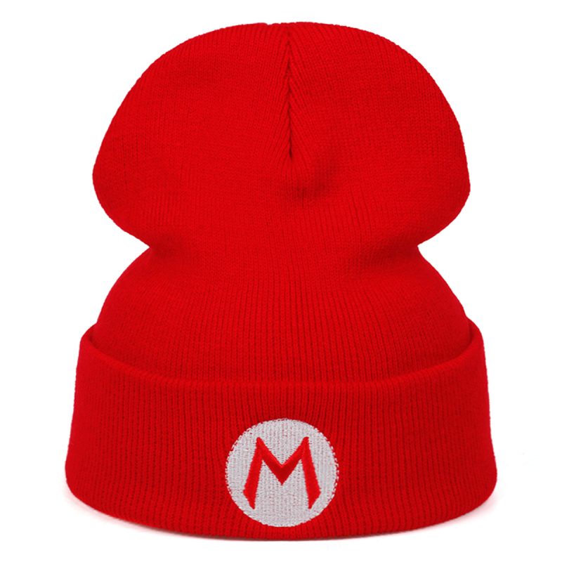 Unisex Letter Embroidery Beanies Winter Warm Hat Hip Hop Cap Beanie Hat Caps for Women Men - Image 2