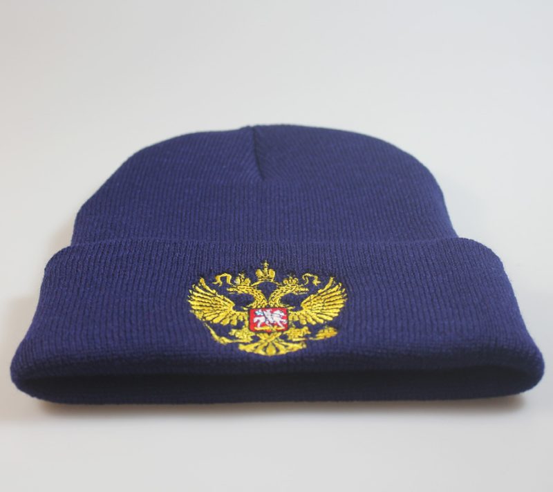 Russian National Emblem Hats 2023 Autumn Winter Unisex Women Warm Wool Hat Causul Embroidery Knitted Bonnet Caps For Man - Image 5