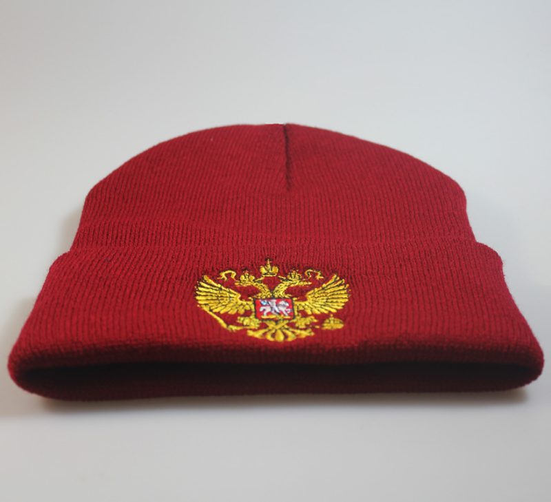 Russian National Emblem Hats 2023 Autumn Winter Unisex Women Warm Wool Hat Causul Embroidery Knitted Bonnet Caps For Man - Image 6