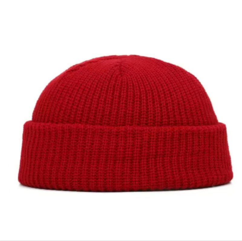 Autumn Men's Pullover Melon Cap Simple Solid Color Knitted Hats For Women's Winter Outdoor Warm Beanie Street Hip Hop Cold Hat - Image 13
