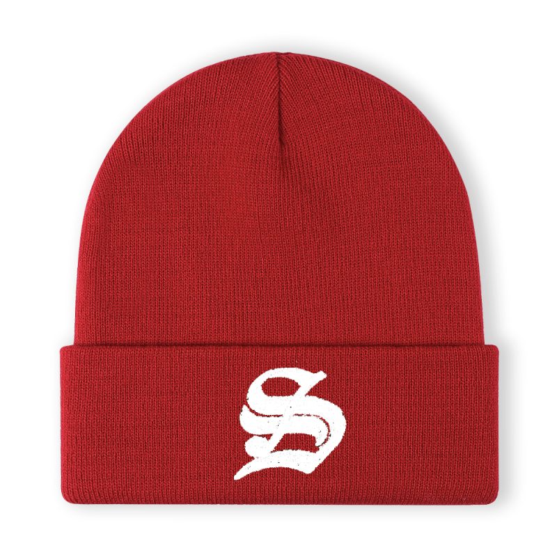 1pc Y2K Embroidered Knitted Warm Beanie Hip Hop Unisex Elastic Knit Hat Skull Cap For Women Men Ideal For Men And Women - Image 2