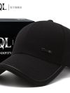 Men's Hat 2024 Autumn and winter Male Baseball Cap Casual Golf Trucker Dad Hat Outdoor Black Solid Color Windproof Adjustable Sn