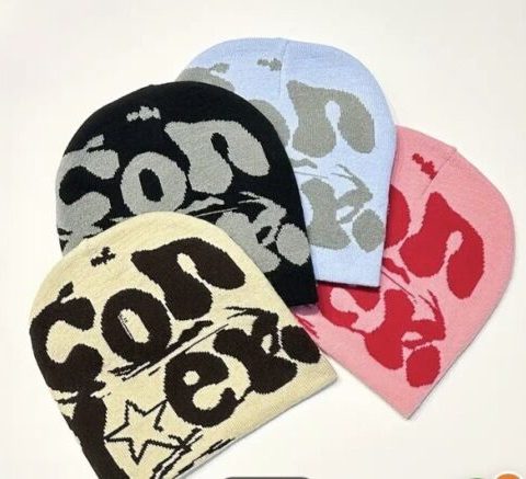 Fashion Letter Beanie Hat for Women Men Comfortable Knit Hat PullOver Cap Girls Y2K Skull Cap Sport Hat Adult Headdress
