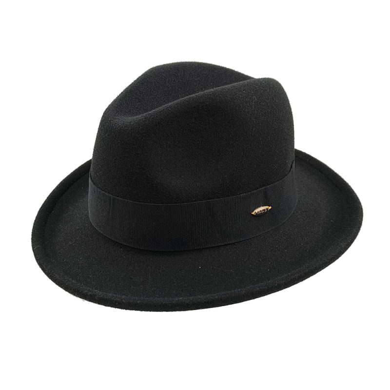 New Fedoras Hats Men's Vintage Black Felt Wide Brim Jazz Hats Man For Men Women Fedora Gentleman Caps Jackson Hat - Image 6