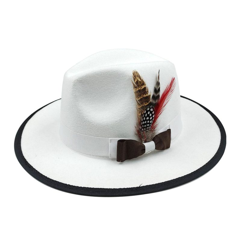 New Fedoras Hats Men's Vintage Black Felt Wide Brim Jazz Hats Man For Men Women Fedora Gentleman Caps Jackson Hat - Image 15