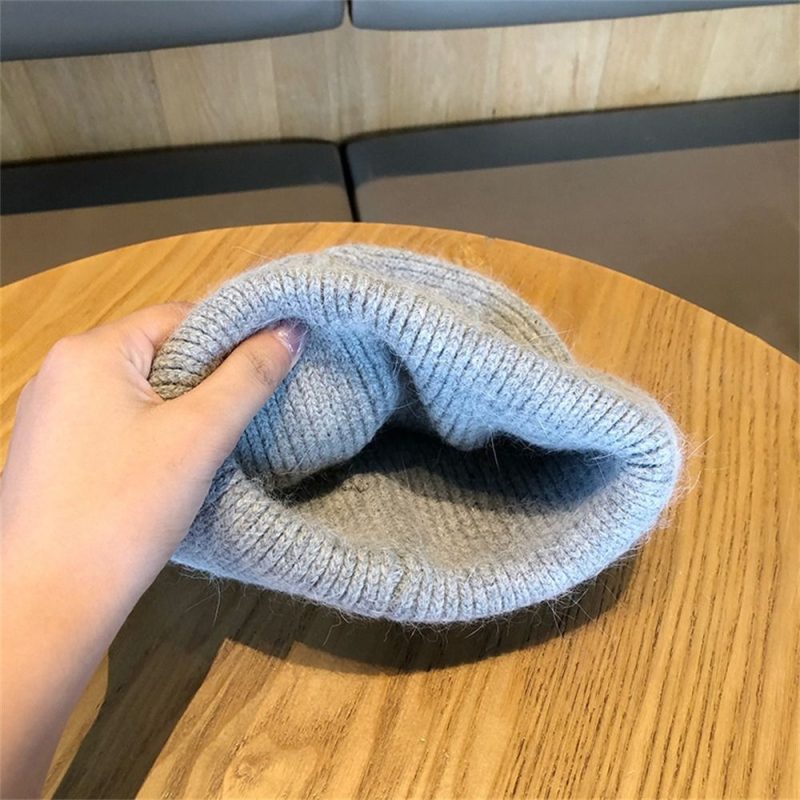 Women Men Autumn Winter Warm Knitted Hat Cute Ear Protection Casual Outdoor Riding Windproof Coldproof Bonnet Caps - Image 6