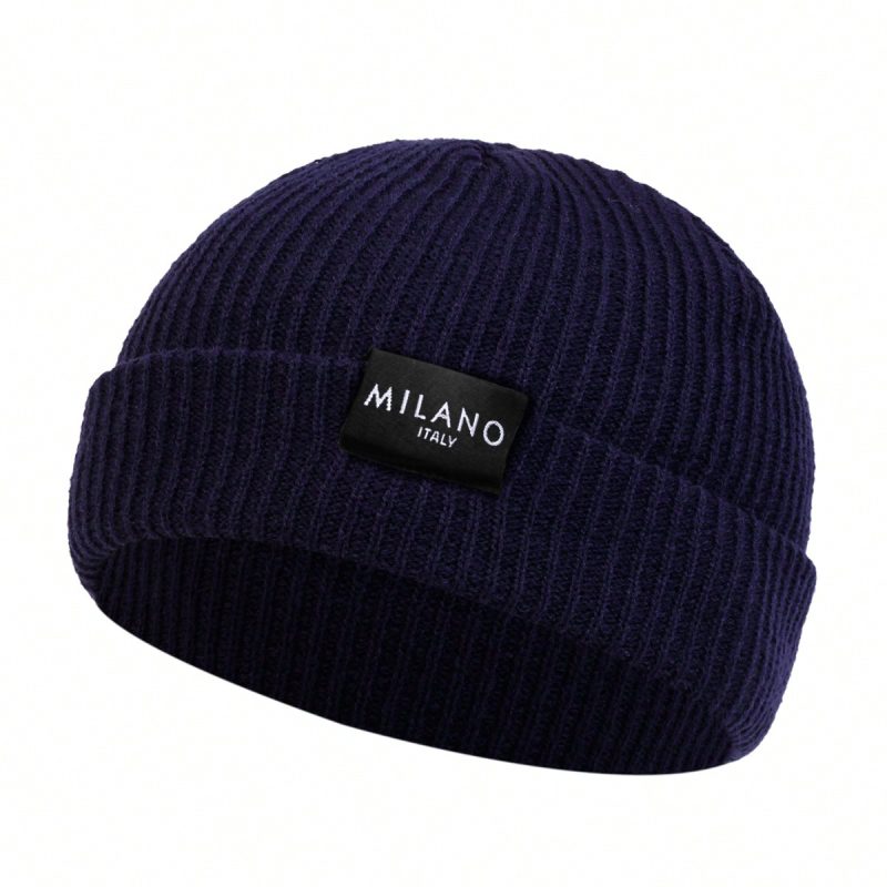 Unisex MILANO Letter Label Beanies Winter Warm Hat Hip Hop Cap Beanie Hat Caps for Women Men - Image 8