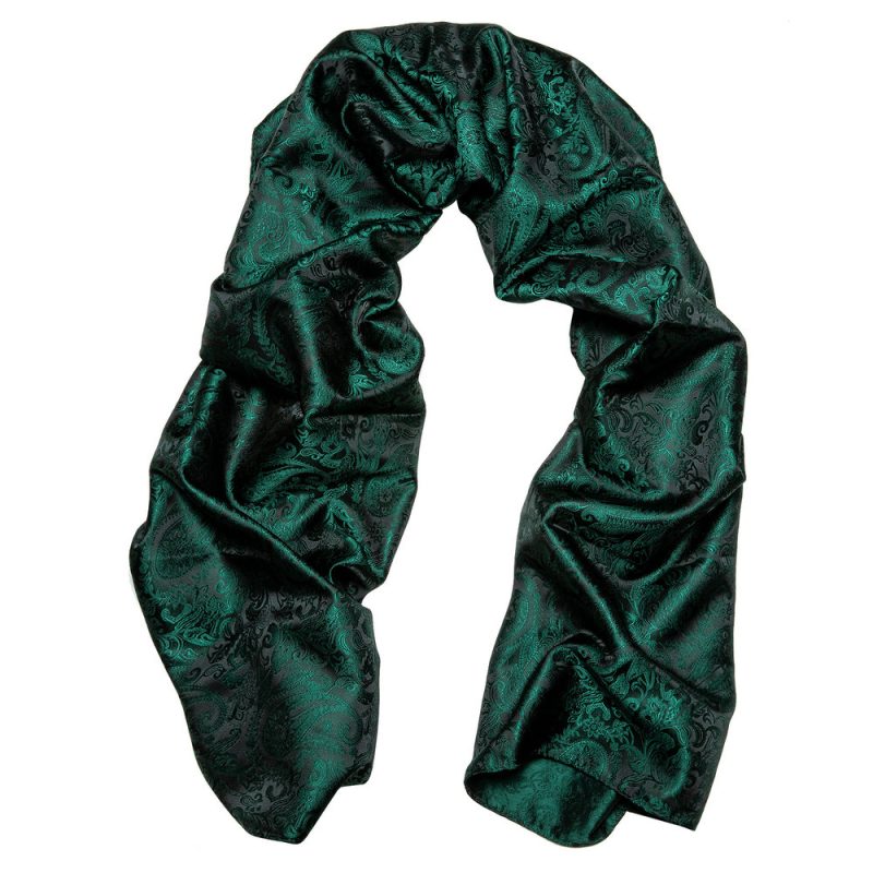 Barry.Wang Men Silk Scarf Luxury Brand Paisley Jacquard Woven Spring Autumn Suit Accessories Business Party Gifts Designer 1026 - Image 4